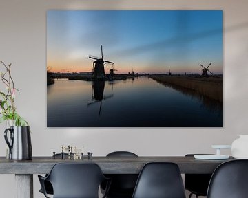 Kinderdijk in de nacht van Brian Morgan