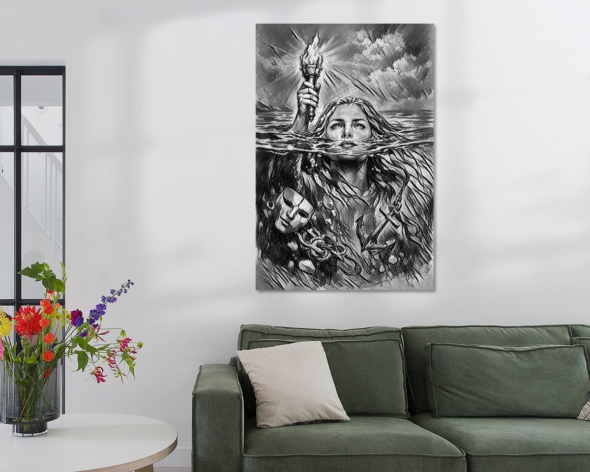Example of the artwork in a room