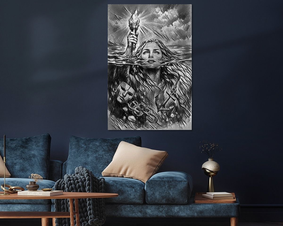 Example of the artwork in a room