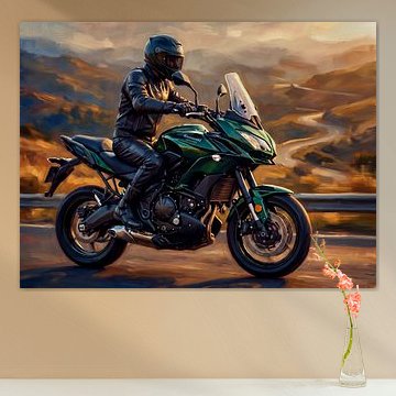 Kawasaki Versys 650 op een bergweg