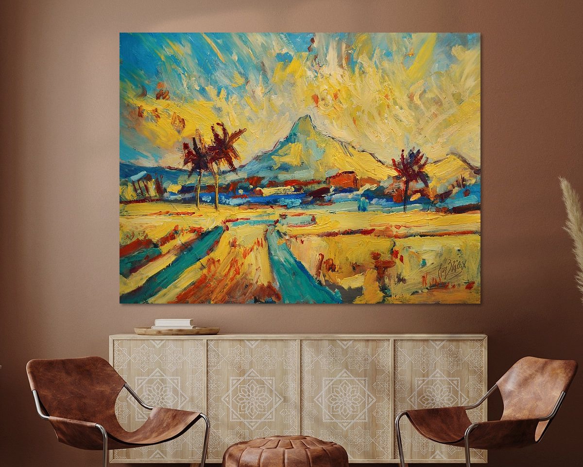 Example of the artwork in a room