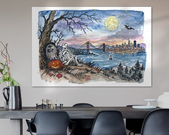 Example of the artwork in a room