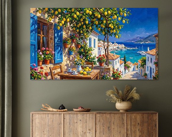 Example of the artwork in a room