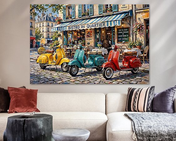Example of the artwork in a room
