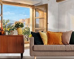 Example of the artwork in a room