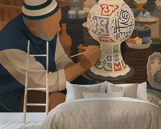 Example of the artwork in a room
