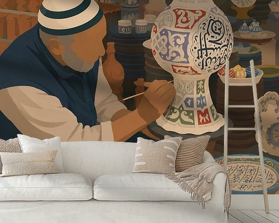 Example of the artwork in a room