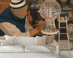 Example of the artwork in a room