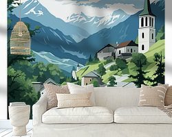 Example of the artwork in a room