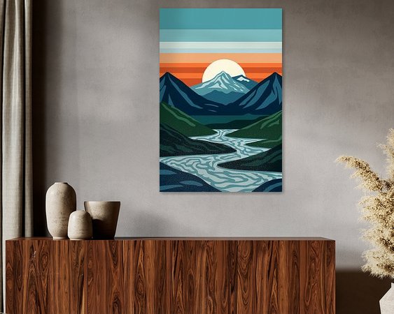 Example of the artwork in a room