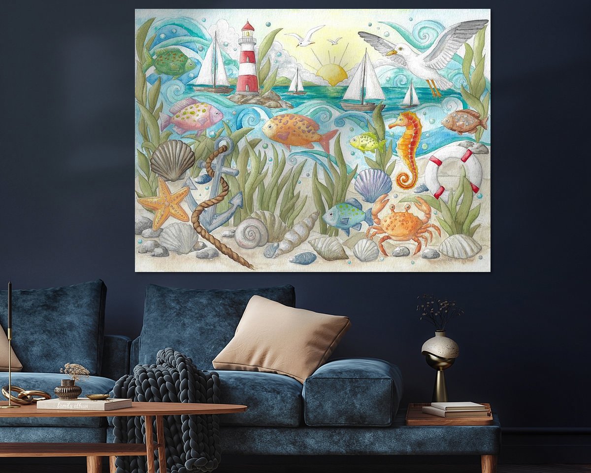 Example of the artwork in a room