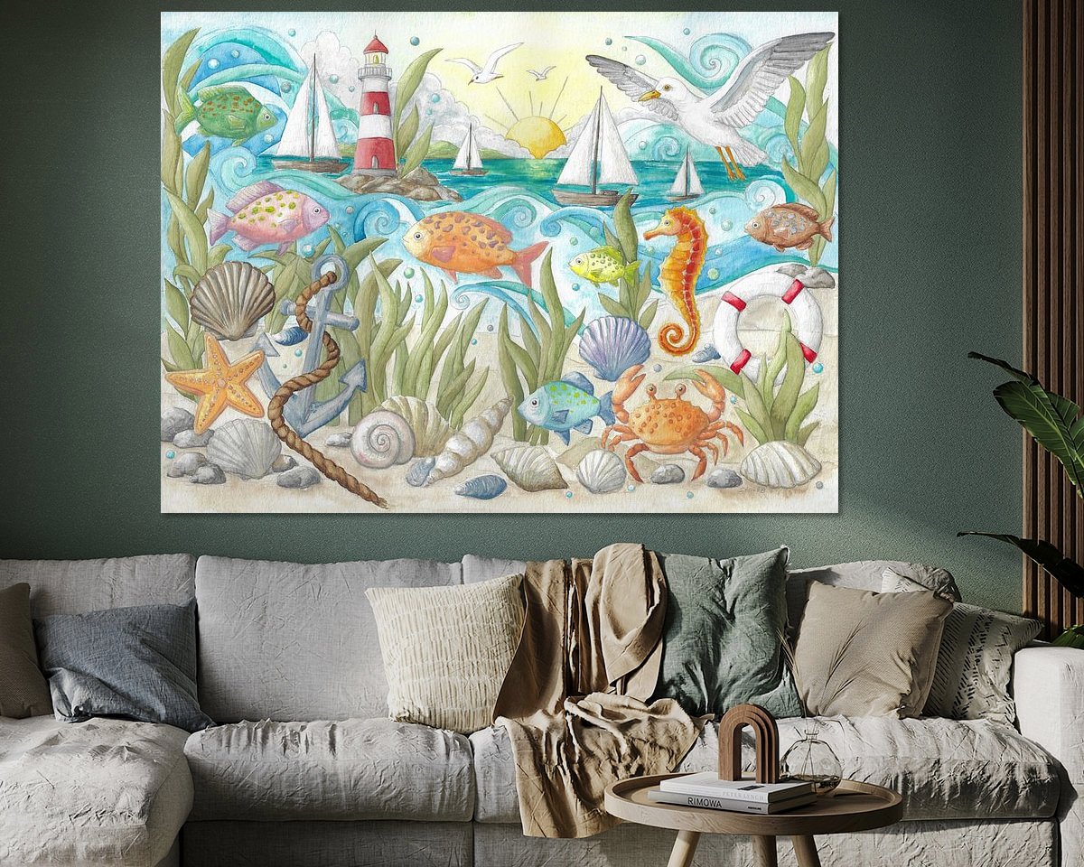 Example of the artwork in a room