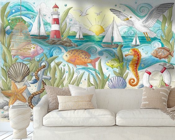 Example of the artwork in a room