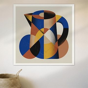 Bauhaus geometrische vintage waterkan