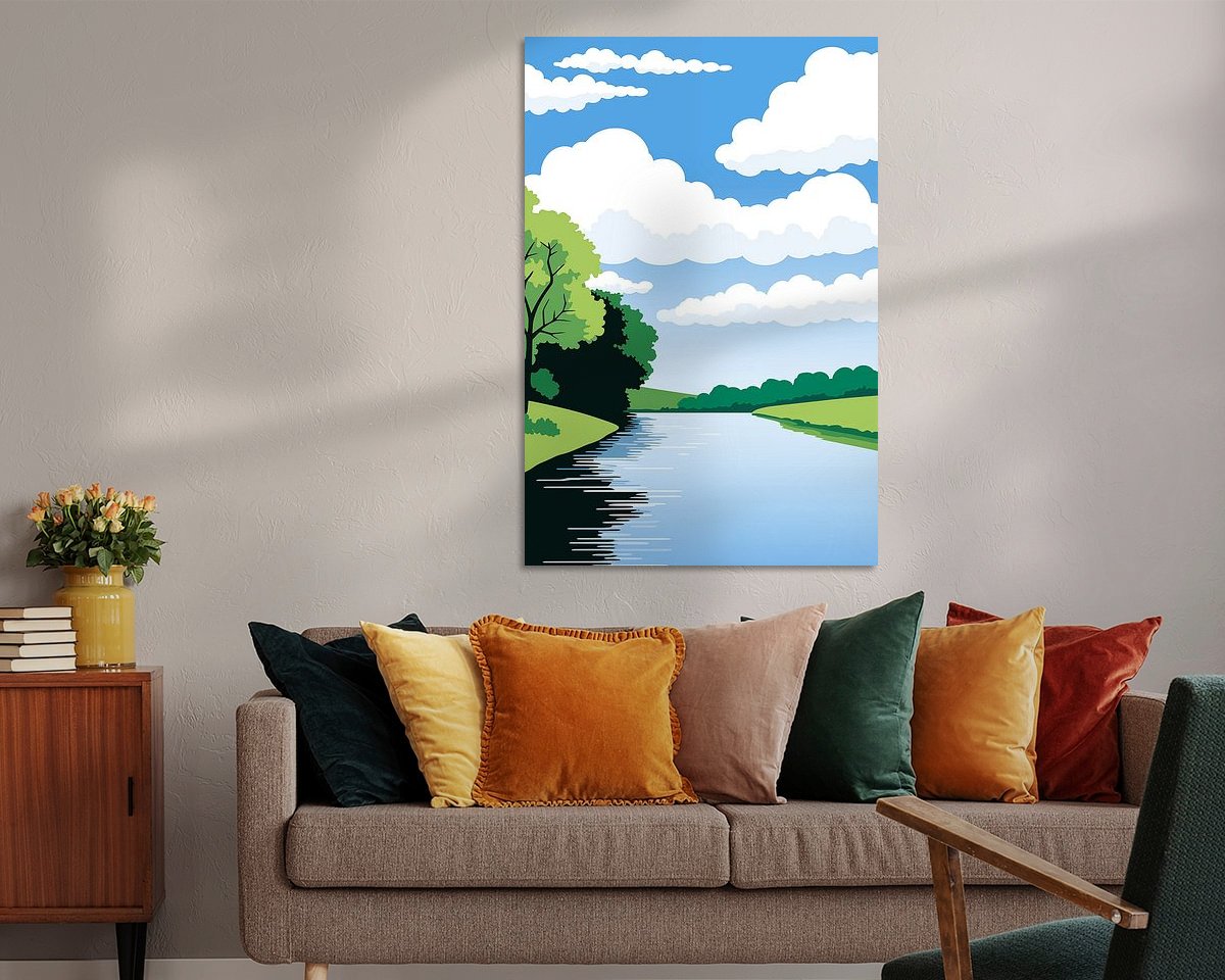 Example of the artwork in a room