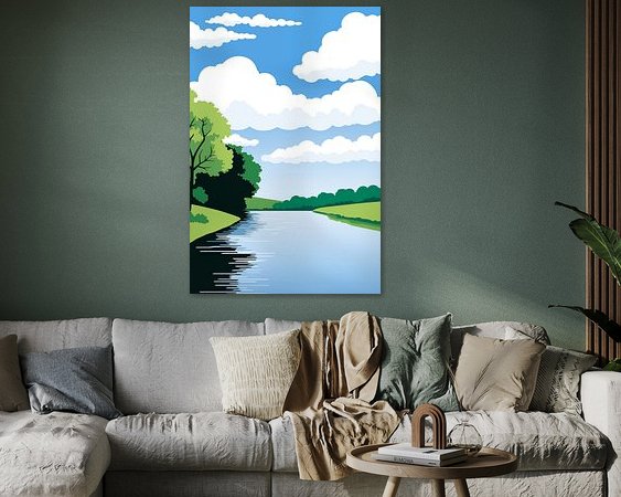 Example of the artwork in a room