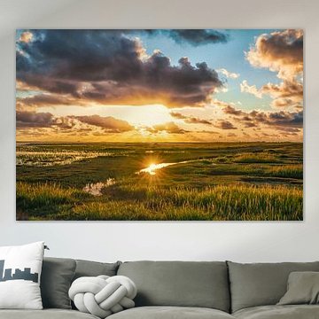 Kwelder bij Dagebüll [Zonsondergang I] van rosstek ®