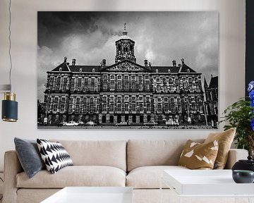 Palace on Dam 60s black and white by PIX URBAN PHOTOGRAPHY