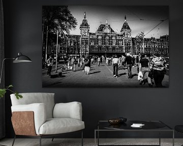 Centraal Station Amsterdam 80-er jaren van PIX STREET PHOTOGRAPHY