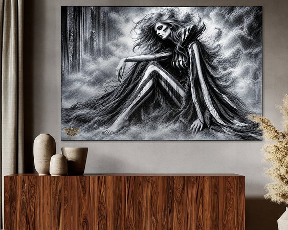Example of the artwork in a room