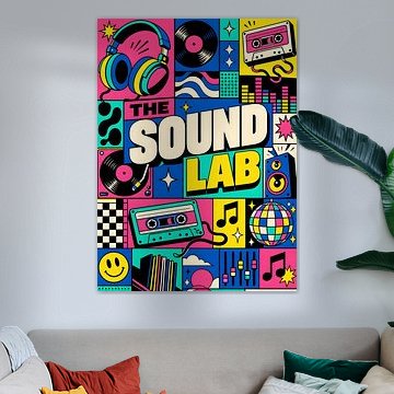 The Sound Lab – Retro-Musik-Collage von irgian firmansyah