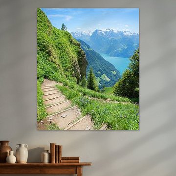 adventurous trail with many stairs, Klingenstock mountain, touri von SusaZoom