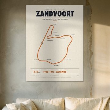 Historisch circuit Zandvoort 1948–1972 van Sidney van den Boogaard