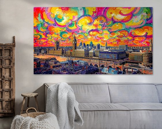 Example of the artwork in a room