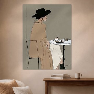 Kaffeepause in Paris von Lina van Oers