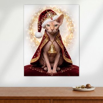 Royal Christmas Sphynx Cat by haroulita