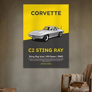 Chevrolet Corvette C2 Sting Ray van Kaminarirace