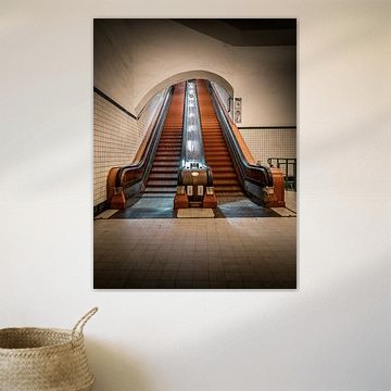 Holz-Rolltreppe in Antwerpen