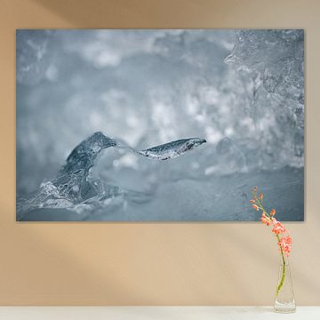 Frozen elegance – Abstract ice structure