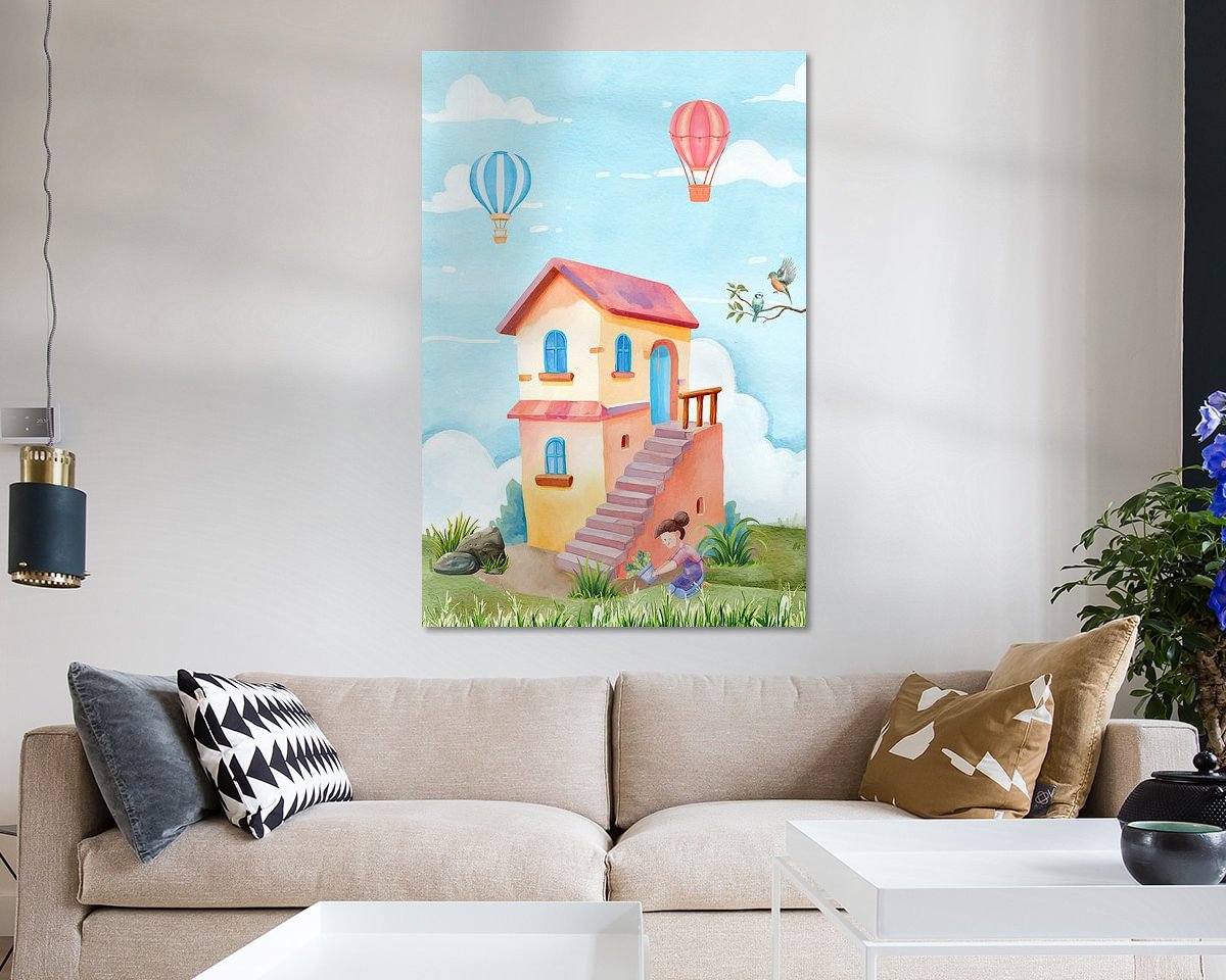 Example of the artwork in a room