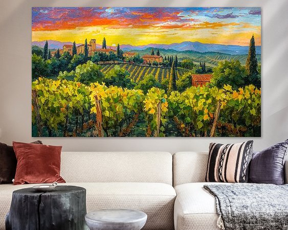 Example of the artwork in a room
