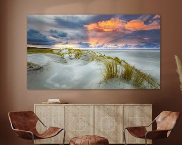 Zonsondergang op Texel van Fotografiecor .nl