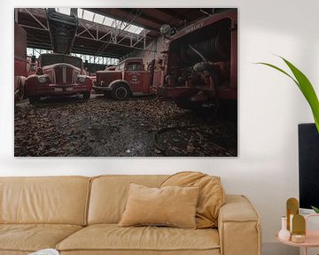 Decayed Fire Trucks by Perry Wiertz