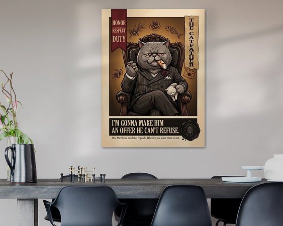 Example of the artwork in a room