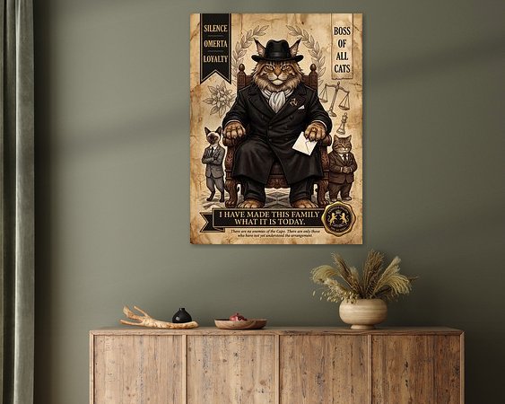 Example of the artwork in a room