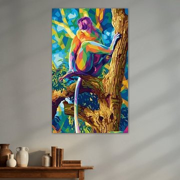 PROSPECTUS MONKEY WPAP POPART - METALEN POSTER