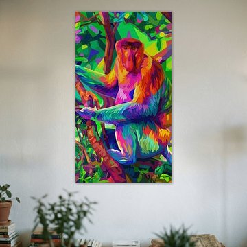 PROSPECTUS MONKEY WPAP POPART - METALEN POSTER