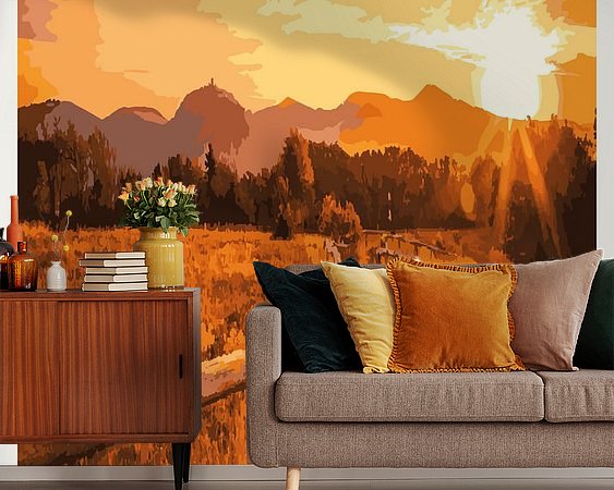 Example of the artwork in a room