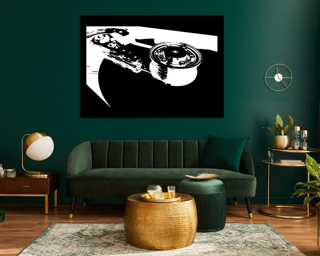 Example of the artwork in a room