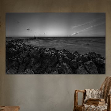 breakwater in the Markermeer by Peter Heins