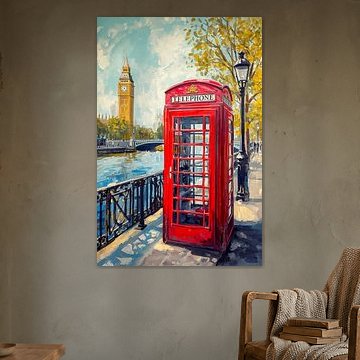 Rote Londoner Telefonzelle von Joseph S Giacalone Photography