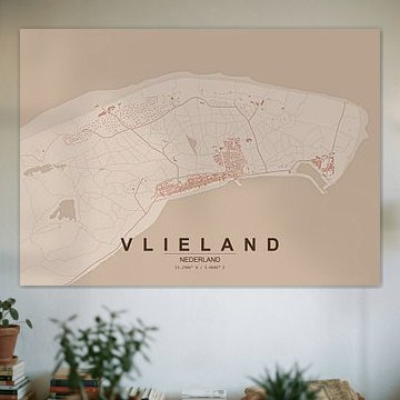 Stadtplan von Vlieland