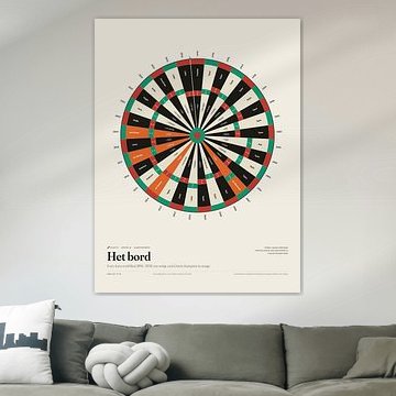 Darts poster Het bord – world finals 1994–2026 by Sidney van den Boogaard