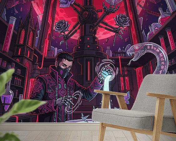 Example of the artwork in a room