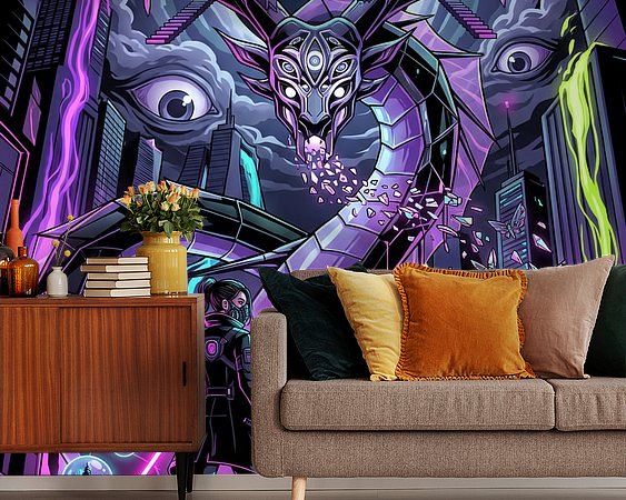 Example of the artwork in a room