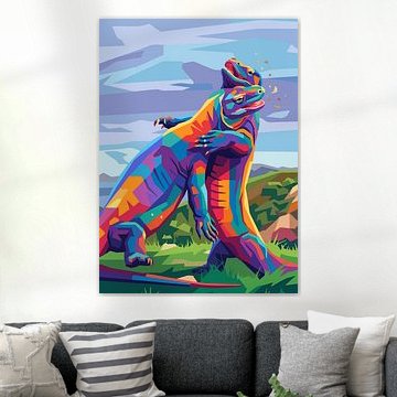 KOMODO WPAP POP ART - METAL POSTER